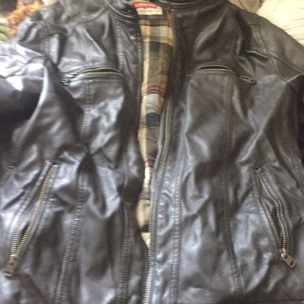 Men’s leather jacket real leather